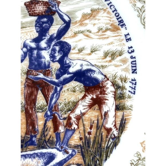 D’Arceau Limoges Vtg Collector’s Plate Lafayette Legacy Baron de Kalb Historic 8 - Picture 7 of 14